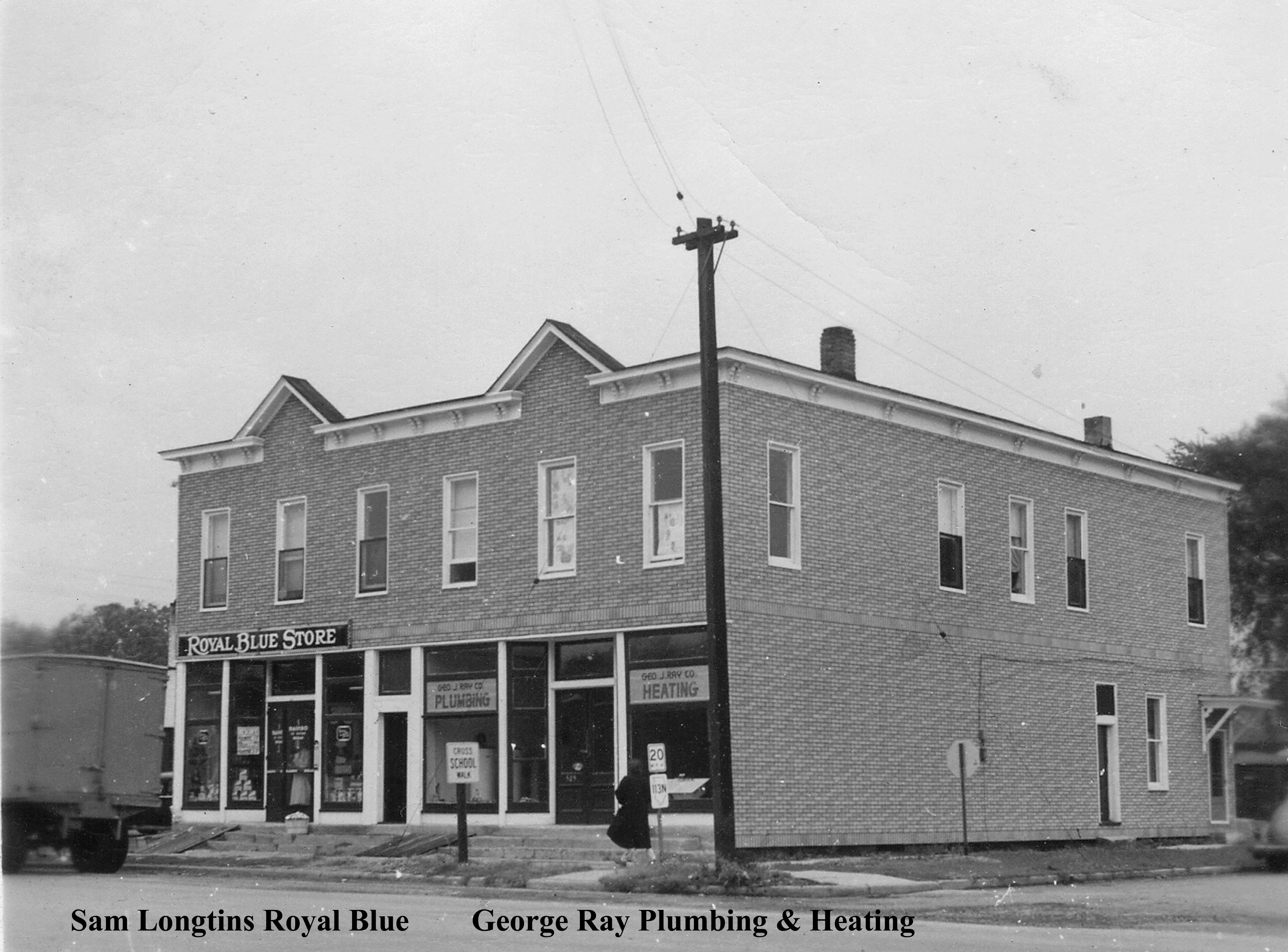 Royal Blue & George Ray Plumbing 500 blk W Broadway